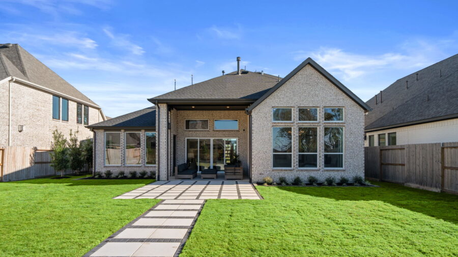 chesmar model home backyard