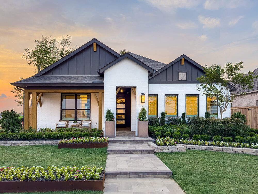A Highland Homes model home at Riceland