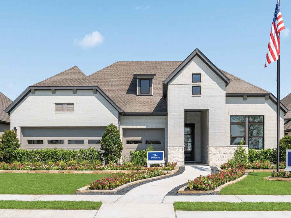 A David Weekley Homes model home at Riceland